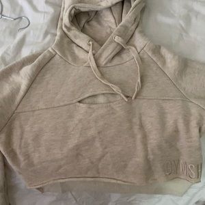 Gymshark Crop Sweater Nude